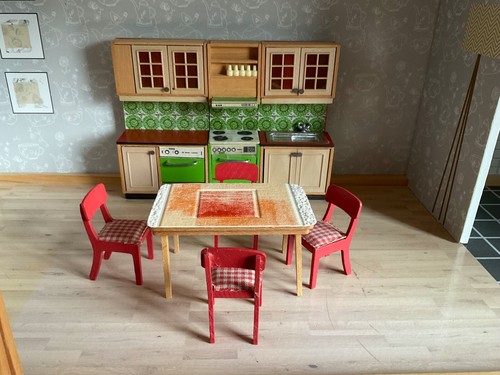 MEUBLES DE MAISON DE POUPÉE - CUISINE ÉQUIPÉE - LUNDBY OF SWEDEN - 1970/1975 - Photo 2/24