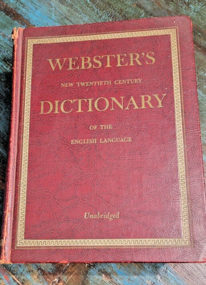 Vtg Webster 1951 New Twentieth Century Dictionary of English