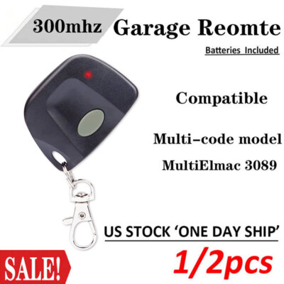 For Linear Multi-code 3089 300MHz 1-Channel Keychain Remote Transmitter (10 Dip)