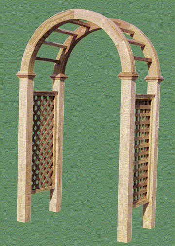 RED CEDAR HEAVY ARBOR TOP- 3-1/2