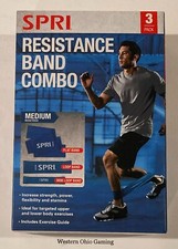 SPRI Resistance Band Combo 3-Pack NEW Fitness Exercise