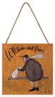 Sam Toft - It'll Turn Out Fine - Wooden Block Wall Art 20 x 20 x 3cm Deep