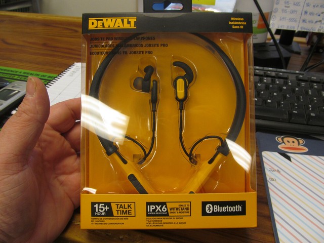 DEWALT Jobsite Pro In Ear Bluetooth Headphones - Black/Yellow for sale online | eBay