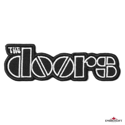 The Doors Patch Rock Band Emblem Embroidered Iron On SIZE: 3.7ʺ x 1.2ʺ ...