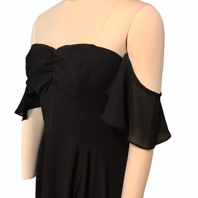 lulus black prom dress Black Tulle Sequin Tiered Maxi Dress | Womens | X-Small | 100% Polyester