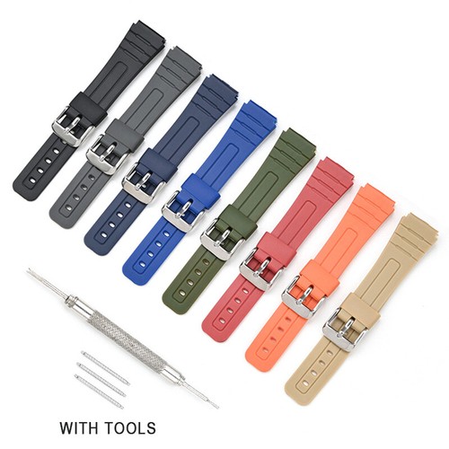 18mm Replacement Strap For Casio A168 A158 A159 F91W F84 F105 F108 AE1200 AE1300 - Picture 2 of 20