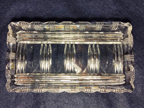 Cut Crystal Decorative Rectangular Tray - Picture 3 of 13