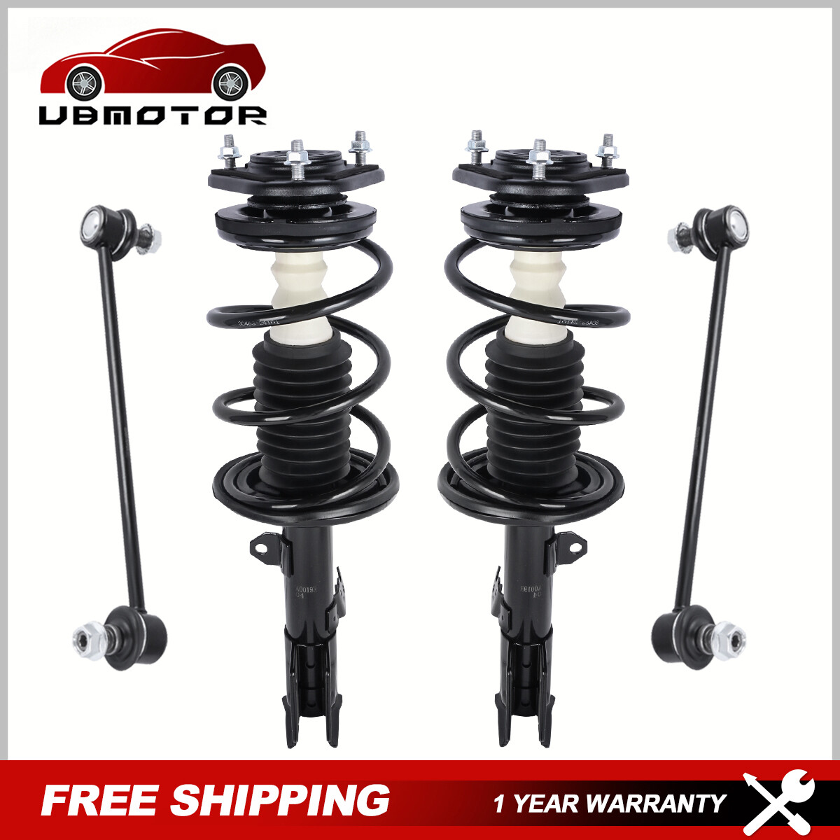 Front Quick Ready Spring Struts Sway Bar Link For Toyota Corolla Matrix 1.8L FWD