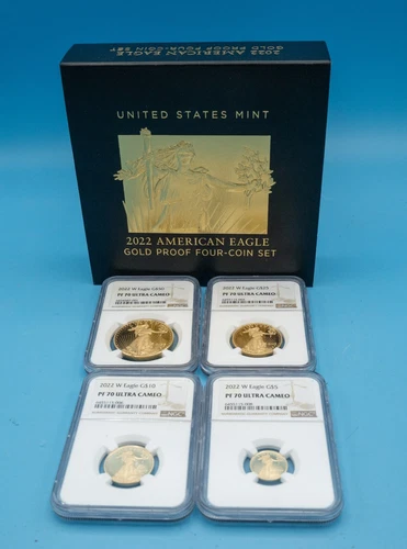 2022-W American Gold Eagle Set $50, $25, $10, $5 NGC PF70
