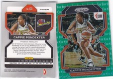 2022 Panini Prizm WNBA Prizms SSP Green Anniversary #173 Cappie Pondexter