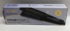 Hot Tools Pro HTST2594 Steam Styler Less Heat Silk Waves Hair Styles Flat Iron