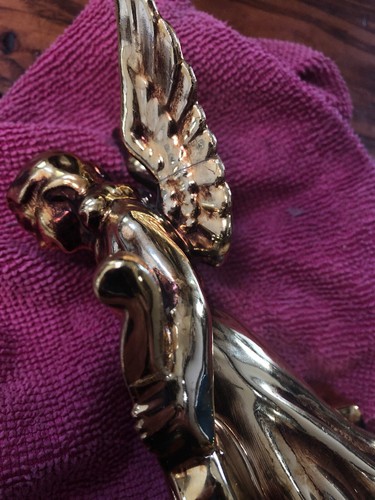 3 VTG GOLD ANGEL FIGURINES MUSICAL INSTRUMENT JAPAN HORN HARP CELLO - Picture 11 of 12