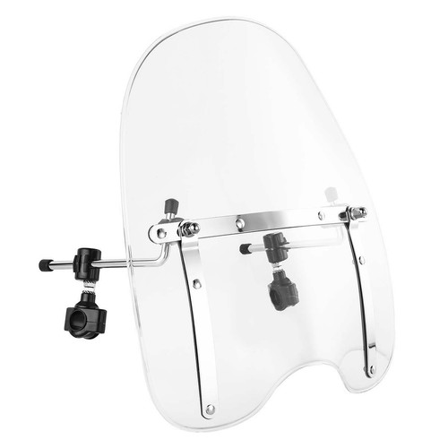 Clear 22mm Clamps Windscreen Windshield Fit For Harley Sportster XL883 1200 Dyna - Picture 2 of 8