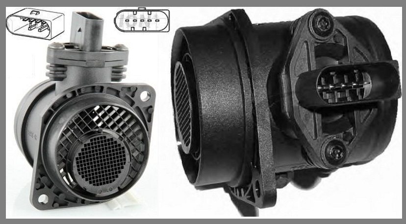 Débitmètre d'air à capteur thermique pour Audi A3 et Golf 4