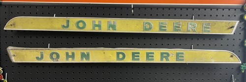 Vintage John Deere Sign Tractor Embossed Emblems 1010 2010 3010 Wall Hangers Org