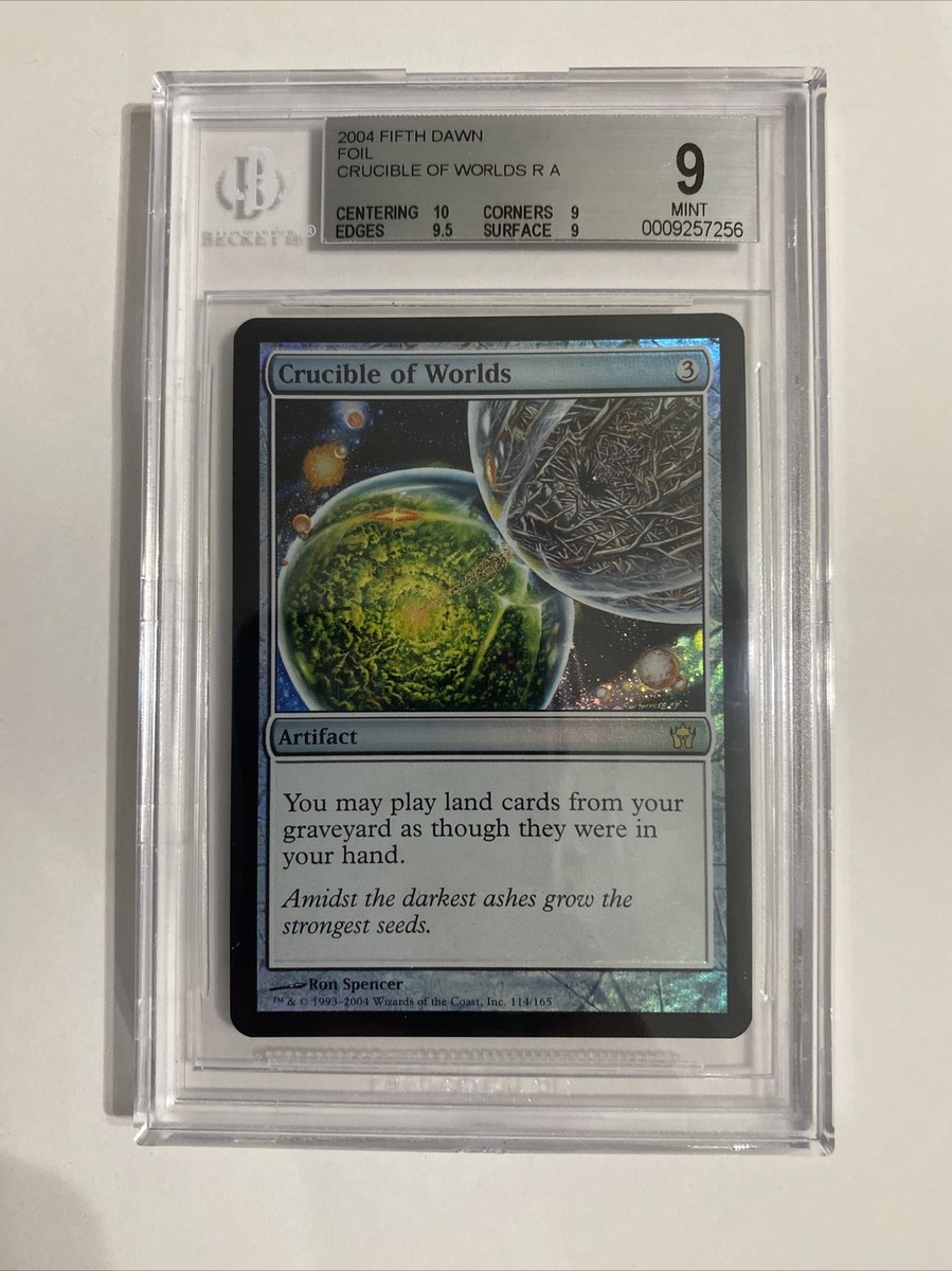 Crucible Of Worlds Foil Fifth Dawn MTG Beckett Graded BGS 9 Mint