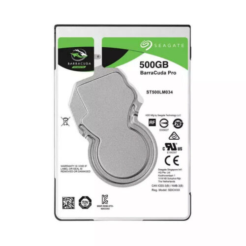 Seagate BarraCuda Pro 500GB ST500LM034 7200RPM 128MB SATA 2.5" Laptop Hard Drive - Picture 1 of 4