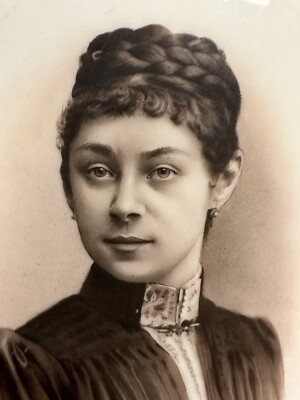 Antike Porzellan Platte Carl Knoll Karlsbad Czech Portrait