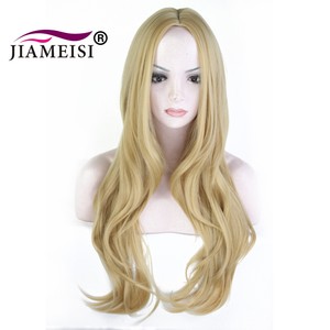 Women Long Natural Curly Hair Wavy Wig Brown Full Wig Heat