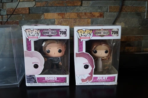 Funko Pop! # 708 Romeo & # 709 Juliet Vinyl Figures Lot Set *NOT MINTY!* #190