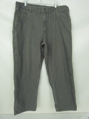 パンツ Carhartt wide buggy painter pants grey Carhartt Mens Painter Pants Gray Loose Fit Flat Front Big