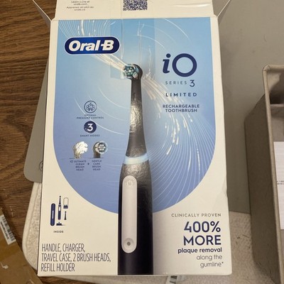 Oral-B iO Series 3 Limited Rechargeable Electric Toothbrush, black Open Box