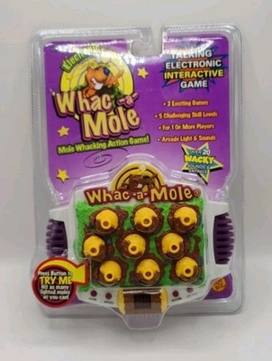 Vintage Whac-a-Mole Electronic Handheld Hasbro Game  Original Packaging Unopened