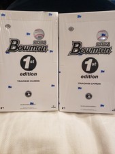 2x 2021 MLB Bowman 1st Edition Baseball Sealed Trading Card 24-Pack Hobby Boxes