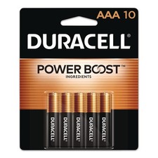 Duracell MN2400B10Z Power Boost CopperTop Alkaline AAA Batteries 10/Pack New