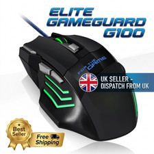 LED Optical PC Gaming Mouse USB Wired Programmable 7 Buttons 5500 DPi Mice Gamer