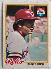 1978 O-Pee-Chee   #50 - Johnny Bench  HOF Cincinnati Reds