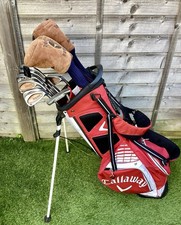 Full Right Handed taylormade Golf Club Set /Callaway stand bag/Ping Putter/