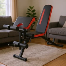 800 LBS Adjustable Weight Bench with Leg Extension and Leg Curl Sit-Up Bench USA