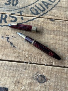 Vintage Scheaffer 1250 Fountain Pen Lifetime 14K Gold M Nib