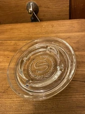 Vintage Sheraton hotel glass ashtray