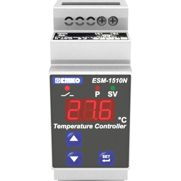 Emko ESM-1510-N Controller Pt100 -50 to 400°C 5A Relay DIN Rail Mount