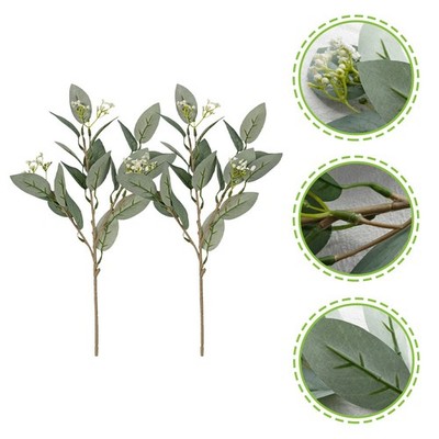  2pcs Desktop Plant Decors Decors Haushalt Olive Zweige Dekorative Künstliche