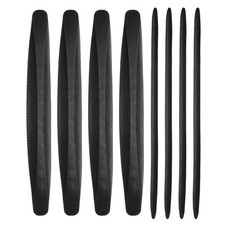 8pcs Bumper Guard Strip Anti-Collision Bumper Protector Trim for Cars, Black