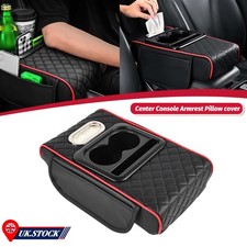 Car Armrest Cushion Cover Center Console Box Pad Mat With Double Cup Holder Ab Car Armrest Cushion Cover Center Console Box Pad Mat With Double Cup Holder Ab