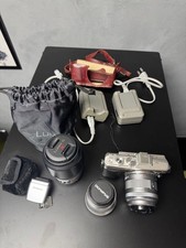 OLYMPUS PEN Lite E-PL7 3 Lens Set Tested and Working