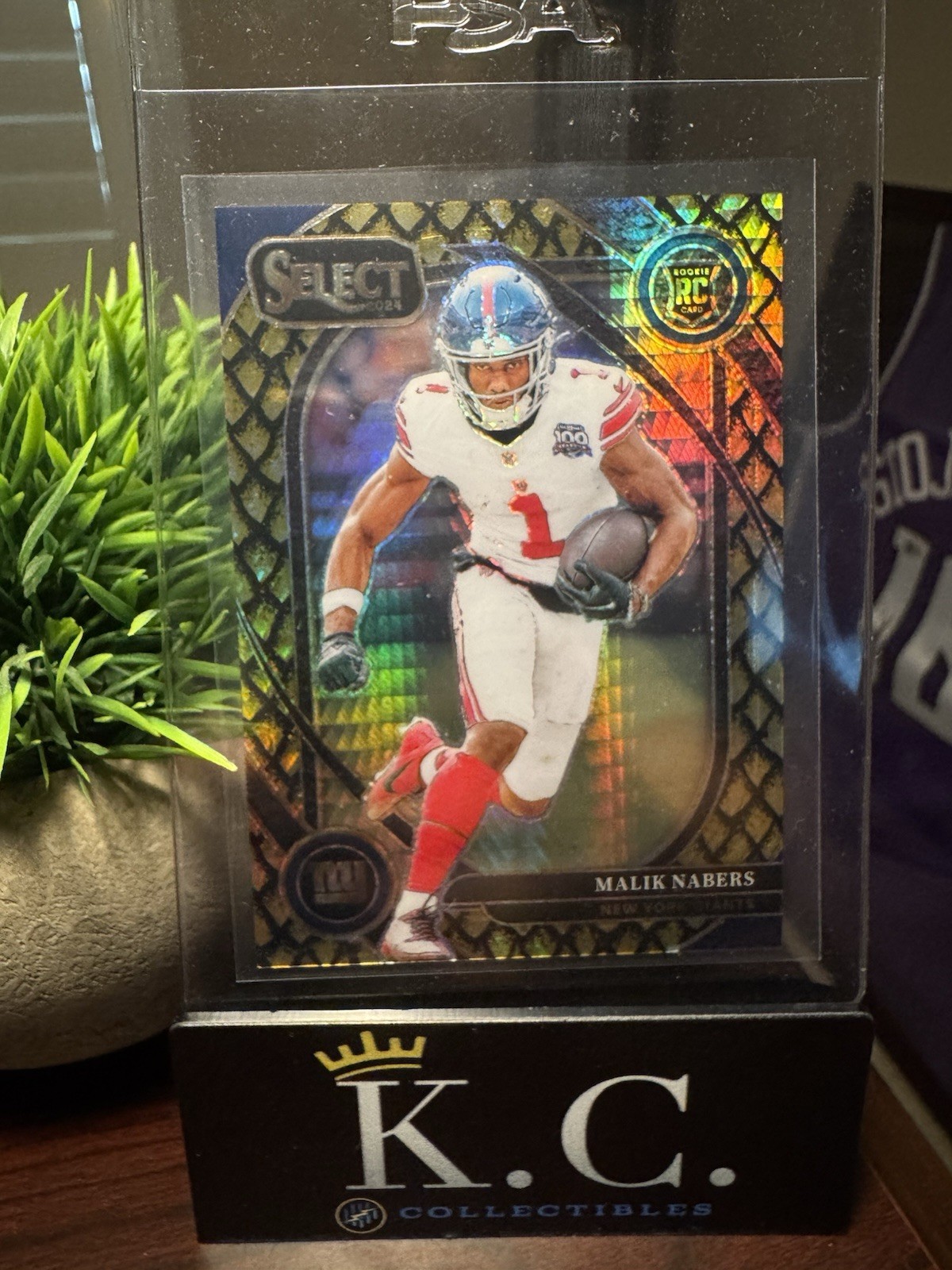 MALIK NABERS 2024 SELECT CLUB LEVEL ROOKIE Gold DRAGON SCALE RC 9/10