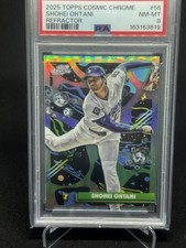 2025 TOPPS COSMIC CHROME LOS ANGELES DODGERS SHOHEI OHTANI REFRACTOR PSA 8