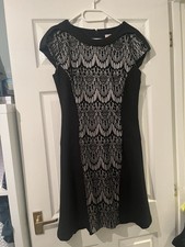 DS dress, tight fit and flare black, smart proffessional dress, size 12, BNWT