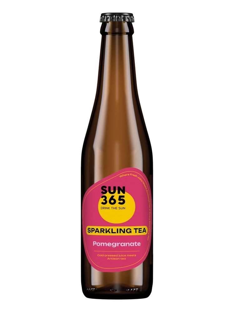 SUN365 Sparkling Tea Pomegranate 330ml - 2 Pack