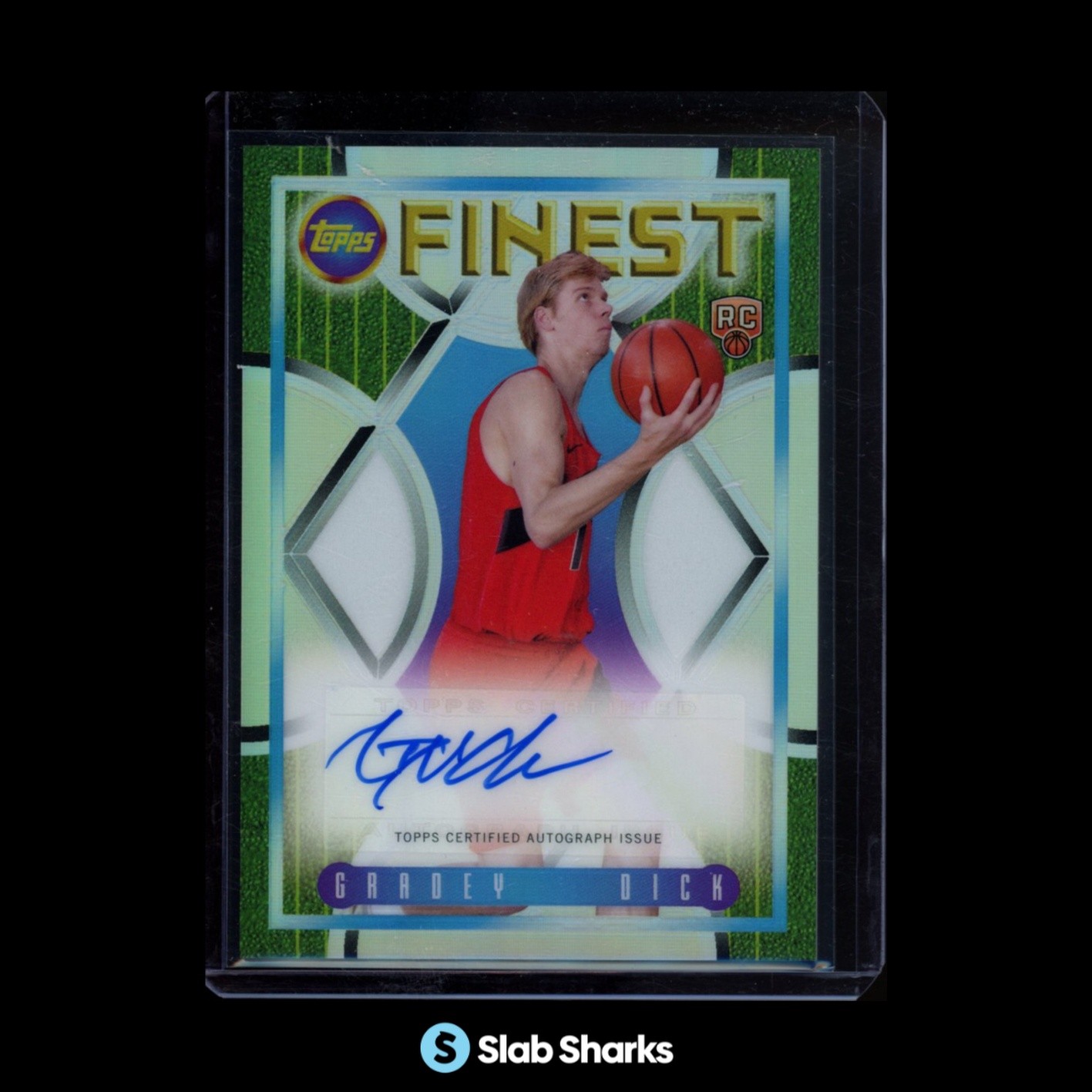 2023 TOPPS FINEST #FLA-GD GRADEY DICK FLASHBACK AUTO REFRACTOR RC