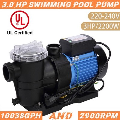 Above Ground with 3.0HP Pool Pump 10038GPH Flow Up to 53000 Gallons FOR Hayward