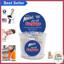 Foam Earplugs 100 Pair 33dB NRR Beige Soft Comfortable for Sleeping Snoring