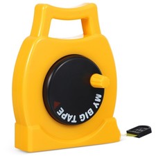 Kids Tape Measure Toy Retractable Self-Locking Digital Handle Inch Metric