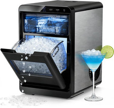Nugget Ice Maker Countertop - 44Lb/Day, Self-Cleaning Portable Ice Machine with