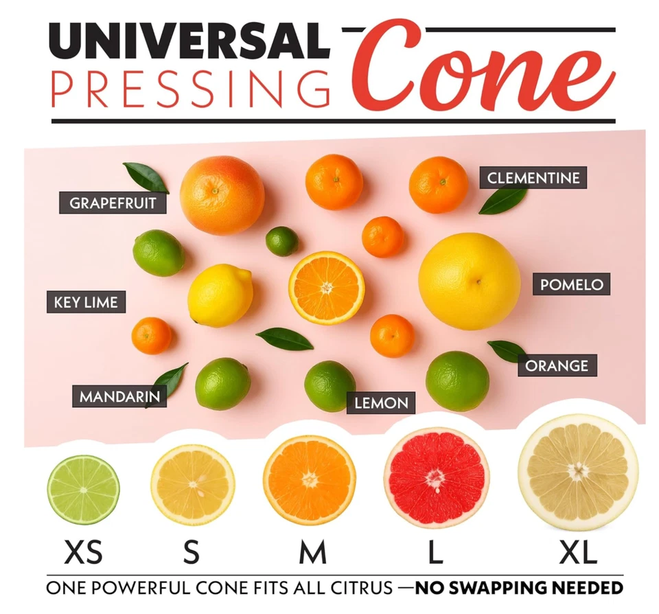 Exprimidor automático de cítricos con operación con un solo toque - Cono universal, Spo antigoteo Foto 3 de 4
